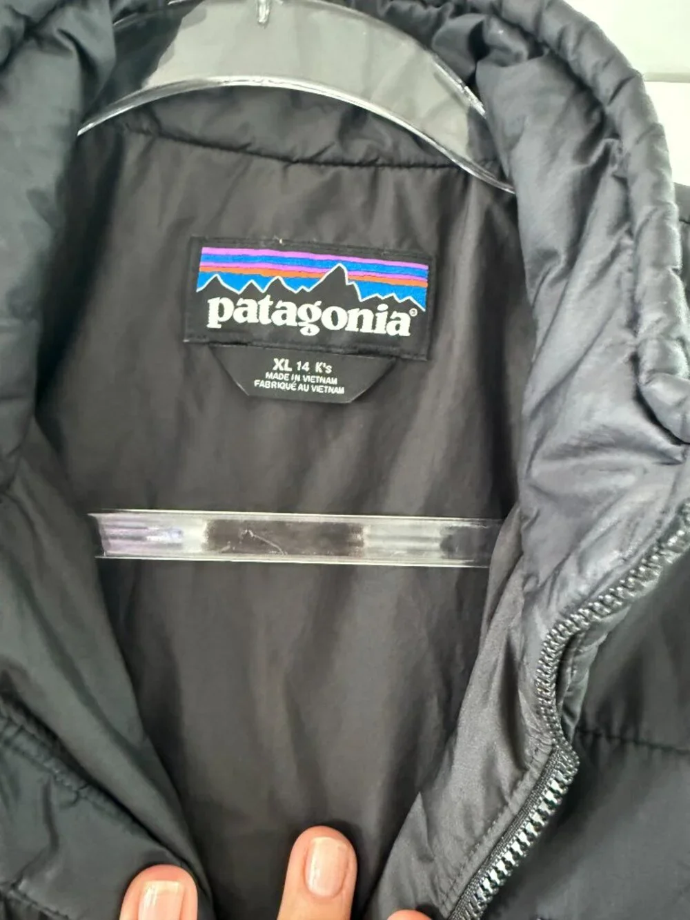 Patagonia Nano Puff® Jacket Black - Youth XL - Excellent Condition